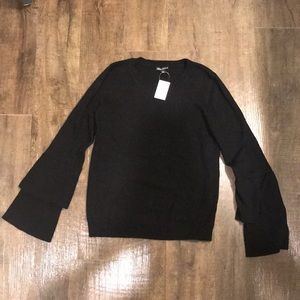 JCrew ruffle sleeve sweater